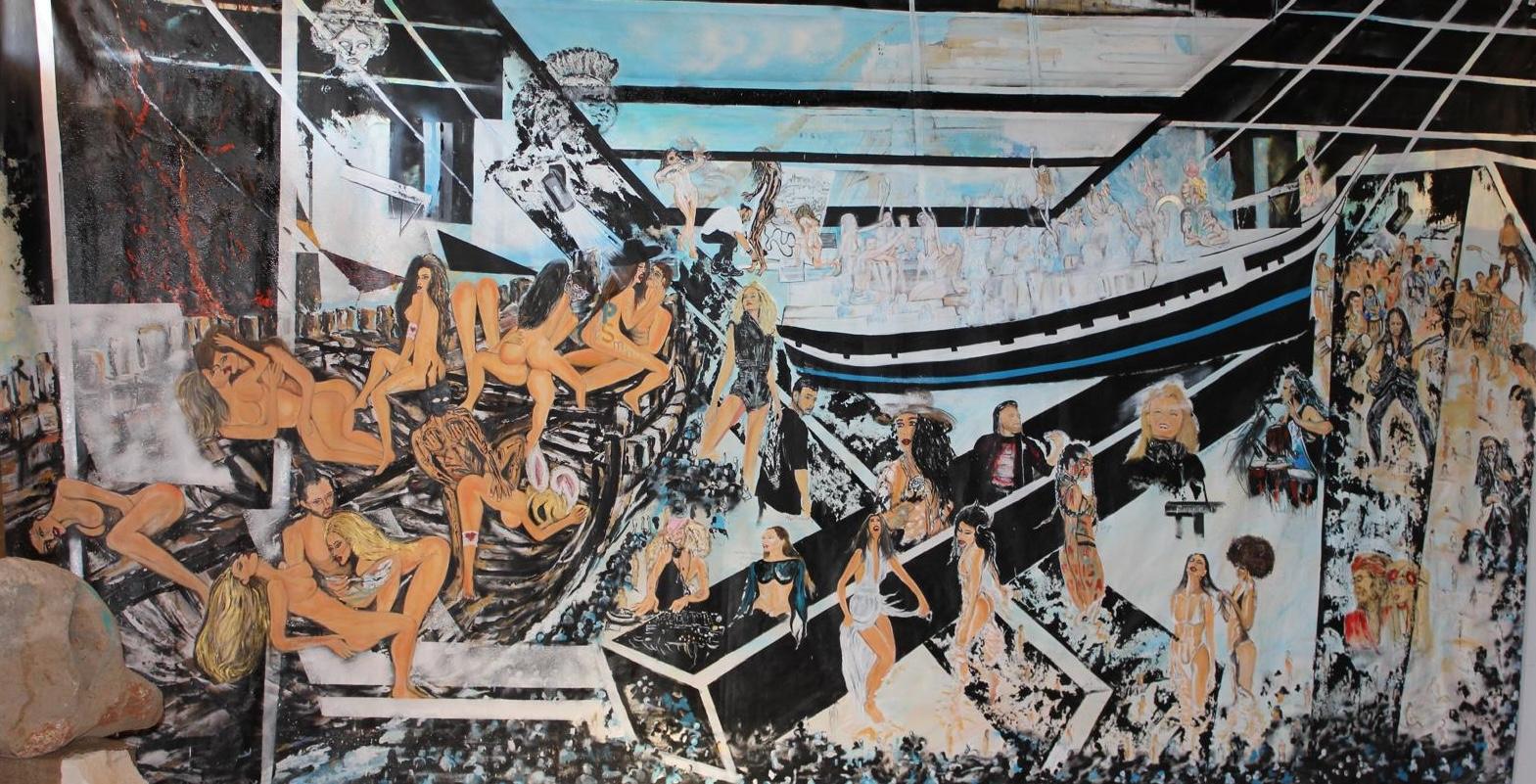 Next Generation — figures on a slipway beneath the hull of a boat